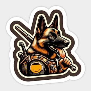 Belgian Malinois Police Sticker